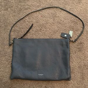Coach Blue Crossbody (Laptop Fitting!) Purse